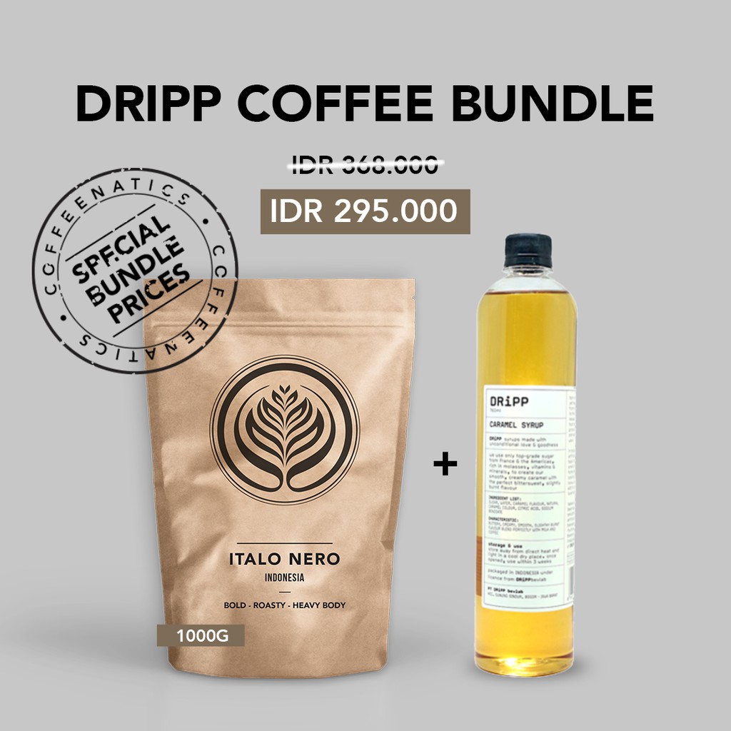 

DRiPP Syrup Coffee Bundle - Bundle Biji Kopi dan Sirup untuk Personal atau HOREKA | Coffeenatics