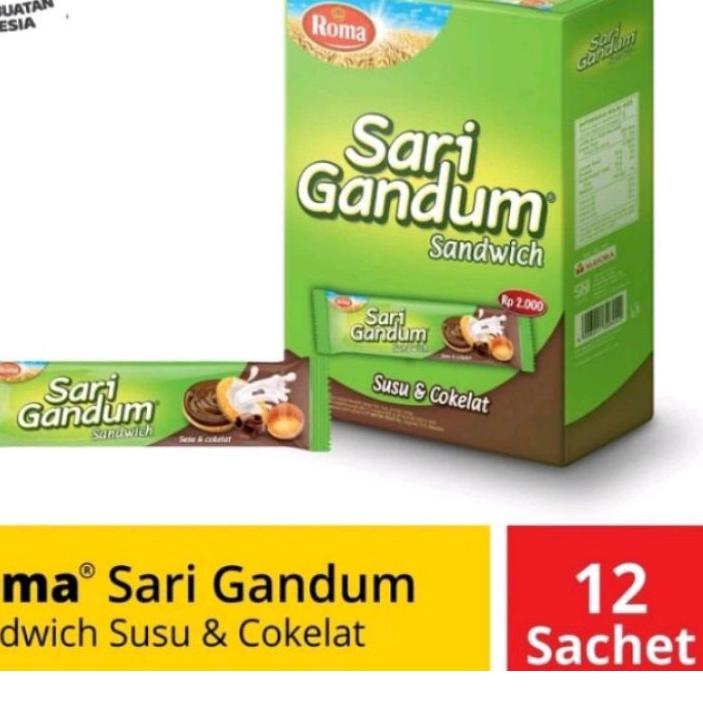 

Ready Stock Roma Sari Gandum 1 pak isi 12 pcs RR4!