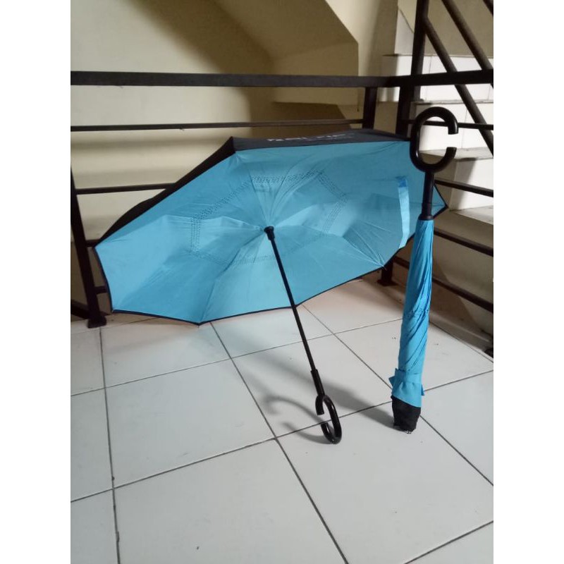 Payung Terbalik Reverse Umbrella Gagang C