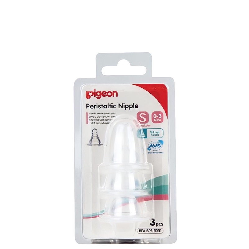 NIPPLE PIGEON SLIM NECK / Empeng pigeon / empeng ulir / BLISTER ISI 2 dan 3-Blister S