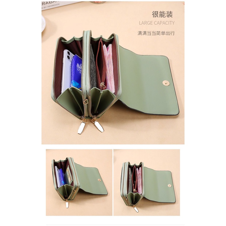 BJ31947 - BLACK/BLUE/BROWN/GRAY/GREEN/PINK - DOMPET PANJANG TAS WANITA FASHION IMPORT MODIS ELEGAN TERMURAH TERLARIS TERBARU BAGSTORE JAKARTA TAS BATAM LT1947 JTF39981 EL5562 BQ3378