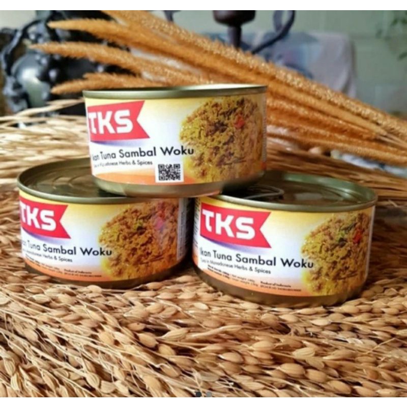 TUNA KALENG MURAH ENAK MERK TKS 3 VARIAN (ORI, RICA, WOKU)