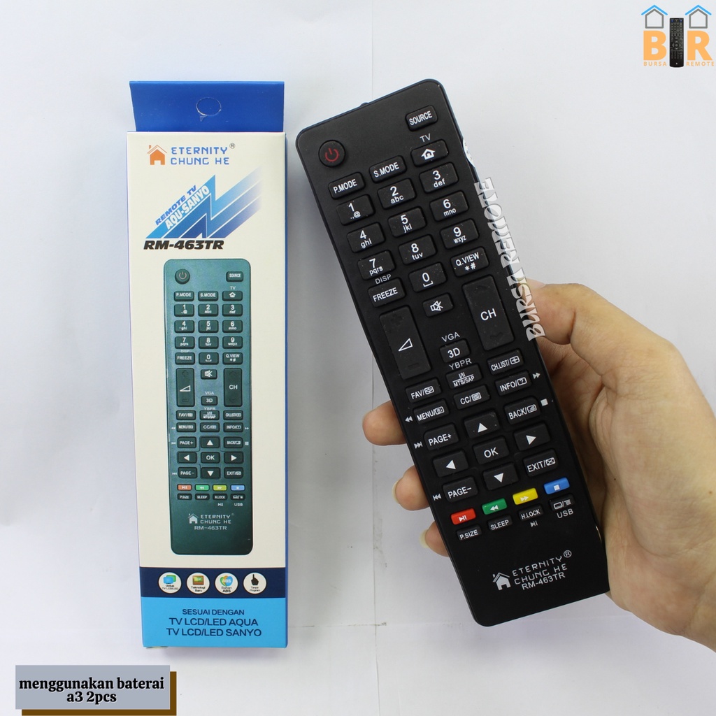 Remot Remote TV Sanyo Aqua Haier LCD LED multi chunghe 463
