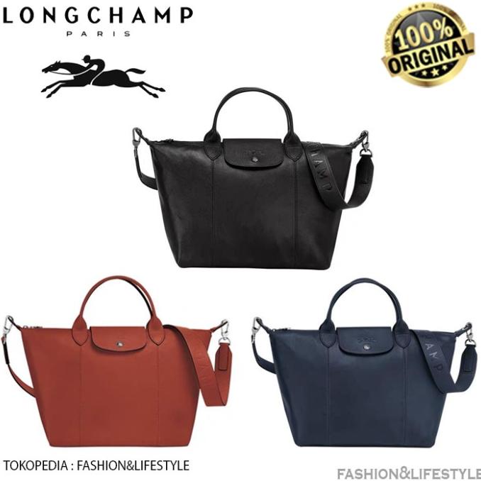 Longchamp Hand BagLe Pliage Cuir Leather - Tas Longchamp Original 100%