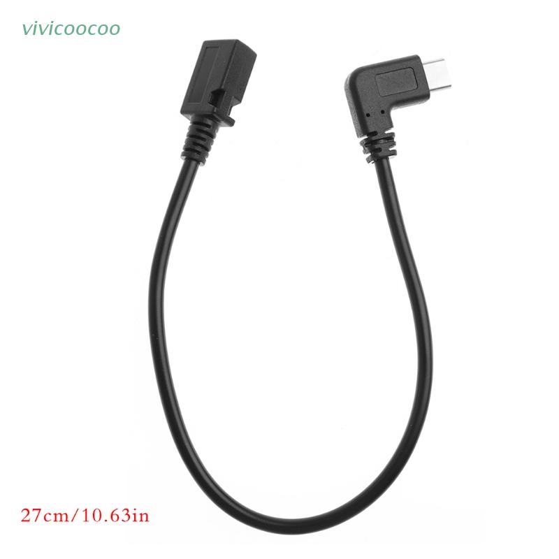 VIVI   USB 3.1 Type C Right Angle Male To Micro USB 2.0 B Straight Female Adapter Cable