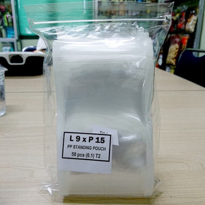 Standing Pouch 9x15 Zipper Ziplock Kemasan Makanan Minuman Pudot Jus Es Stand 9 x 15 Plastik Berdiri