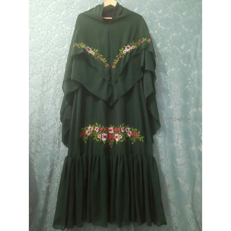 Gamis ceruti bordir