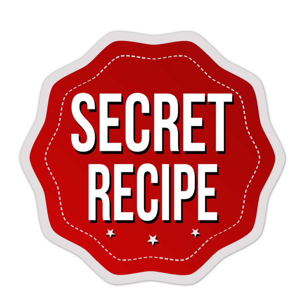 

stiker secret receipe