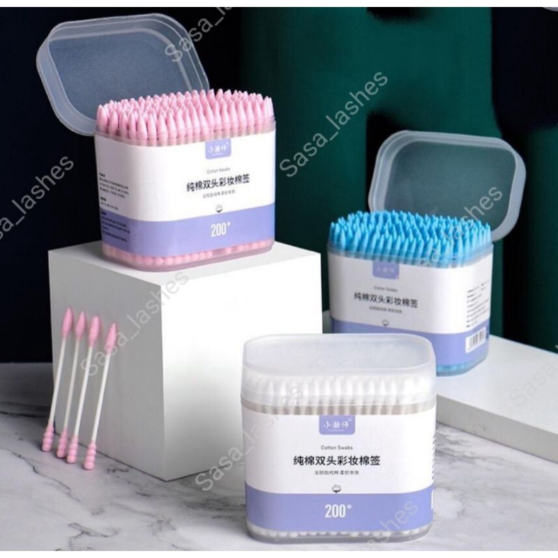 200 Pcs Cotton Swab/Cotton Bud+Box