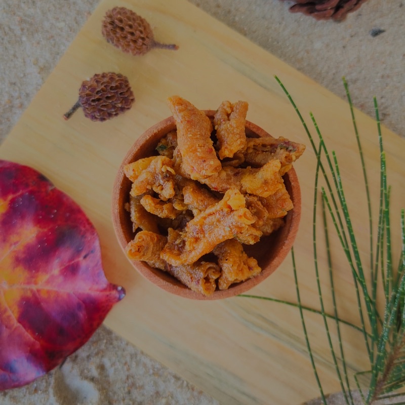 

Usus Crispy pedas daun jeruk