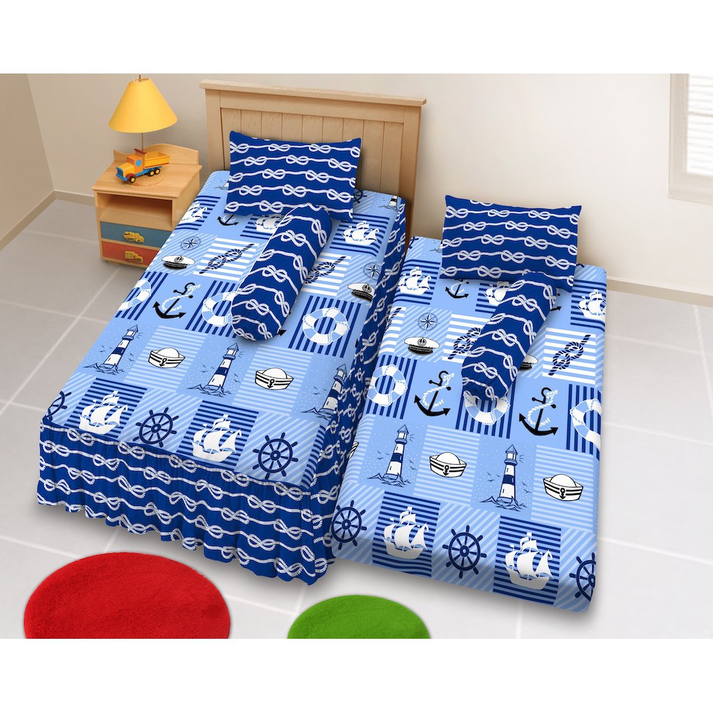 WW Sprei Kintakun D'luxe 2in1 MARINE sorong deluxe anak remaja kids 2 in 1