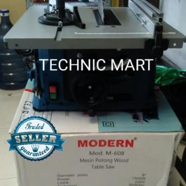 M-608 Mesin Table Saw Modern 8" 200Mm/ Mesin Gergaji Kayu M608/ M 608