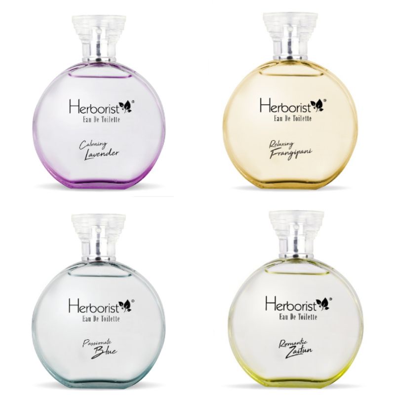 HERBORIST EDT Parfum Calming Lavender | Passionate Blue | Romantic Zaitun | Relax Frangipani 100ml -
