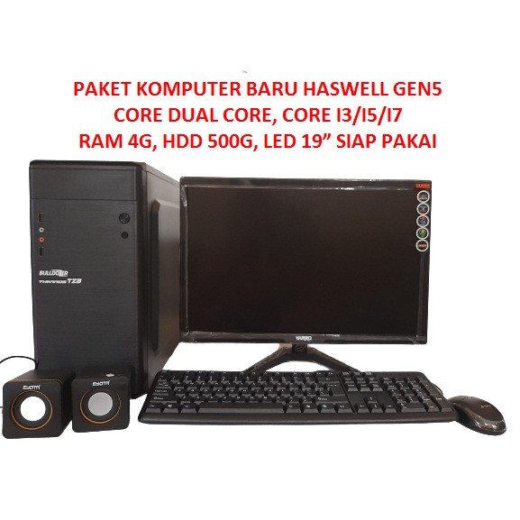 PAKET KOMPUTER BARU HASWELL DUAL CORE G3220, G3250, CORE i3-4130, CORE i3-4150, CORE i3-4160 (BARU)