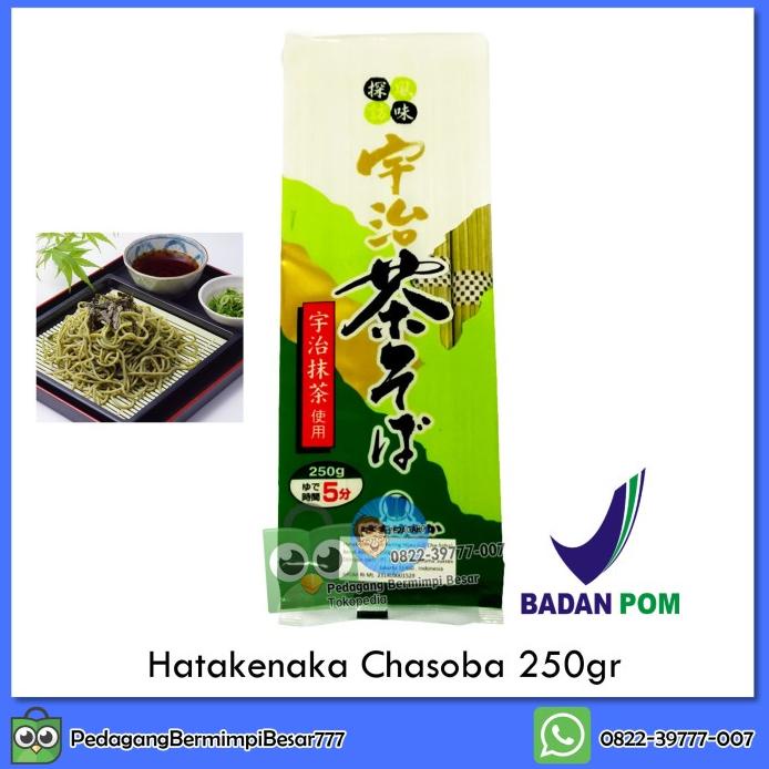 

HATAKENAKA CHASOBA 250GR | SOBA | MATCHA SOBA | MIE SOBA KERING