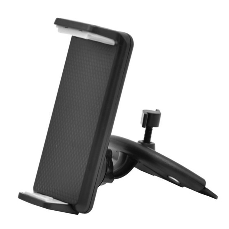 Vivi Stand Mount Slot Cd Mobil Rotasi 360 ° Untuk Smartphone / Tablet Pc 4-11 &quot;