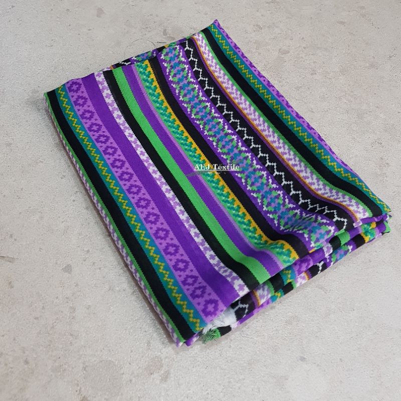 kain chiffon fine (sifon fine) motif salur (F.58040)