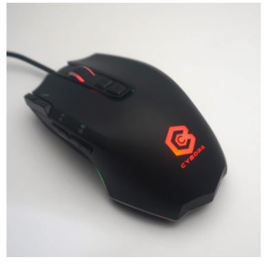 Mouse gaming cyborg wired usb 2.0 optical 4000dpi 60ips 20g 8d 1Khz rgb macro phantom f3 f-3