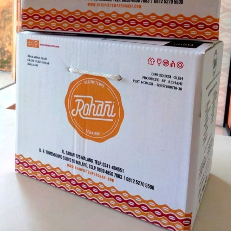 

Paket isi 12 keripik tempe rohani