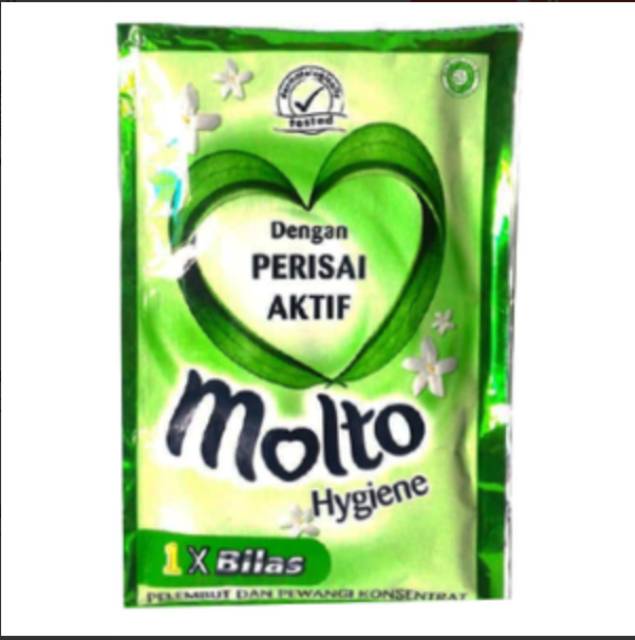 Molto all in 1 satu kali bilas, hygiene, eau de parfum renceng