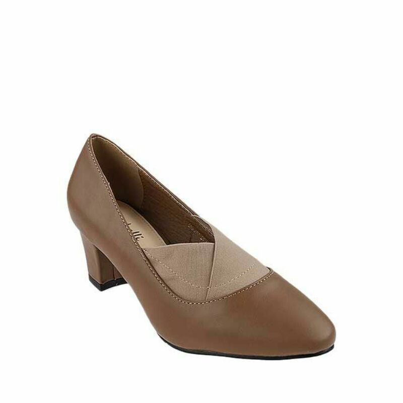 Sepatu Wanita Heels Robelli Aerilyn 2 In Khaki Original