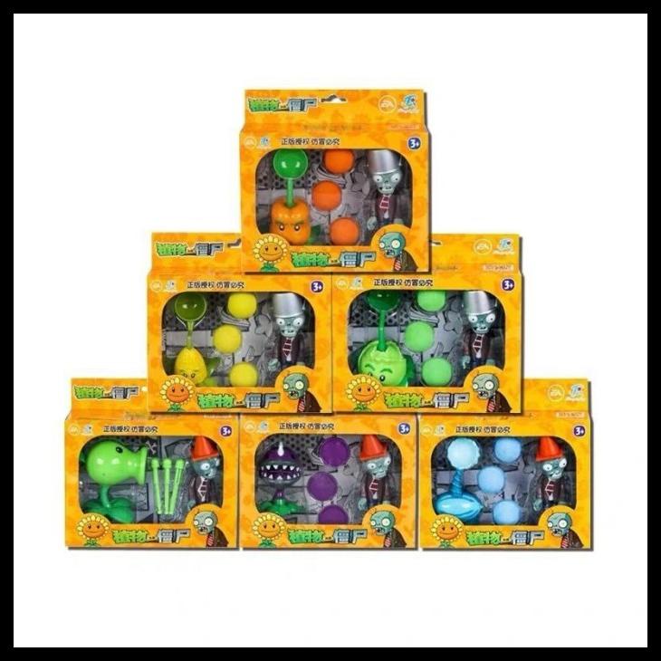 MAINAN KETAPEL BONEKA PLANTS VS ZOMBIES 2 BAHAN PLASTIK ACTION FIGURE KODE 135