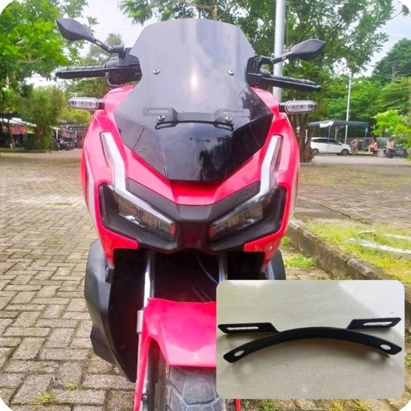 dudukan plat nomer NEW ADV 160 ADV 150 bagian depan