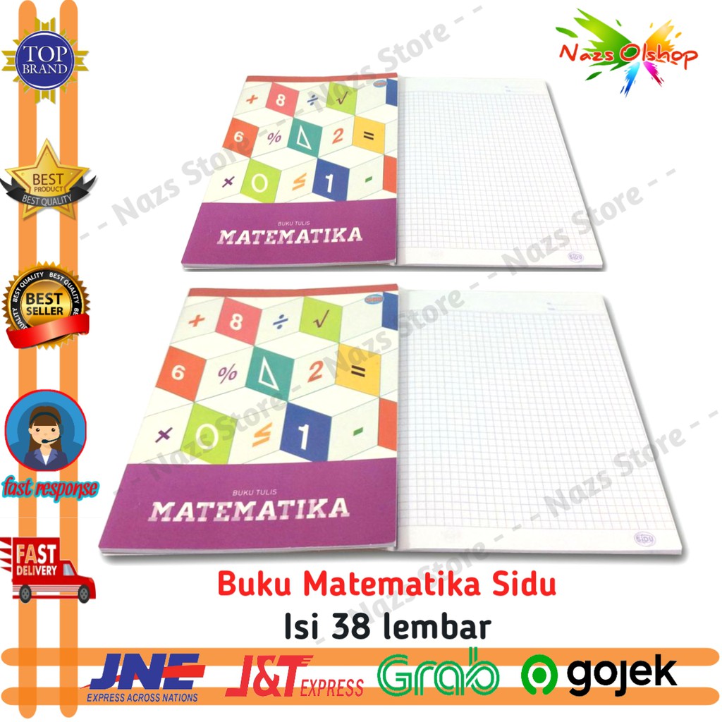 

Buku Tulis Matematika Kotak-kotak merk SIDU 38 Lembar