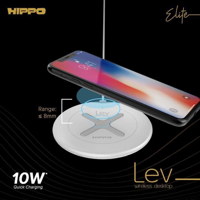 Hippo Elite LEV Desktop Wireless Charger Fast Charging 10 W