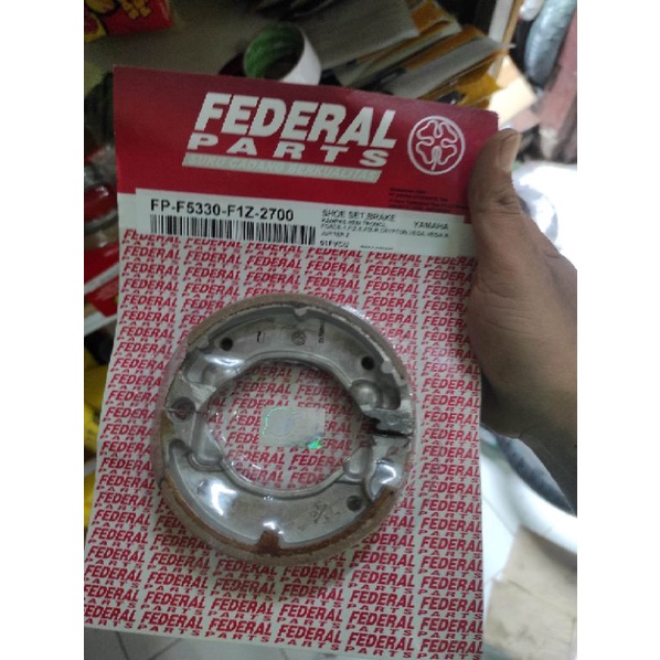 kampas rem belakang Yamaha Vega Jupiter z lama fizr merk federal 100% original