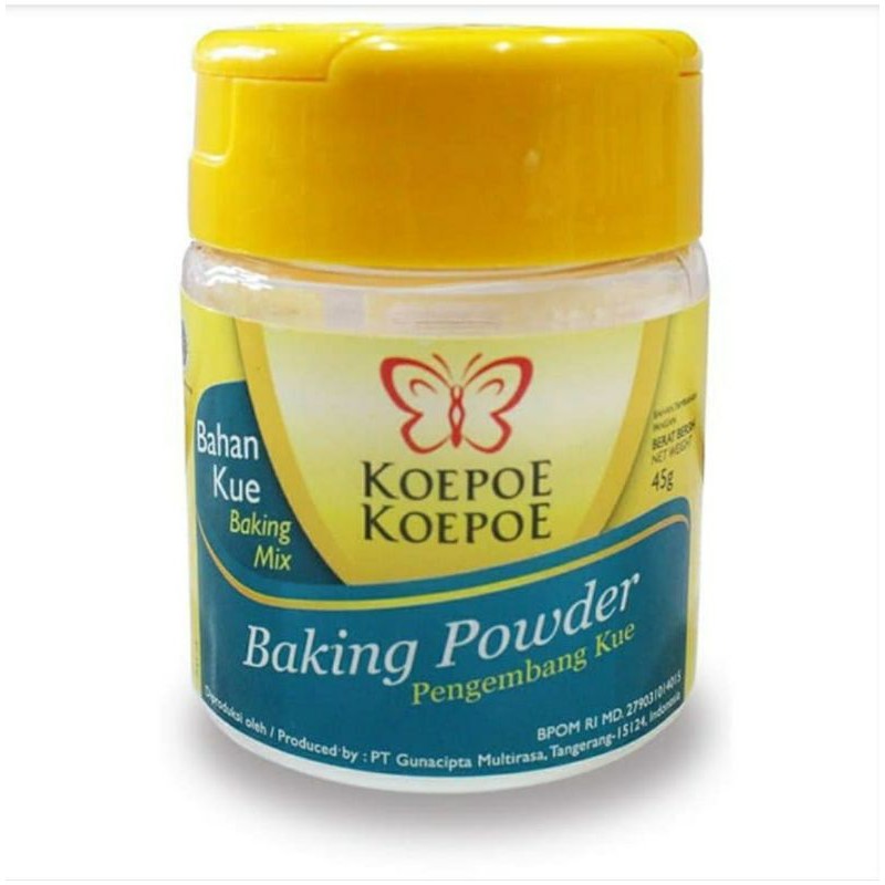 

KOEPOE BAKING POWDER Kupu Kupu Baking powder 45 gr