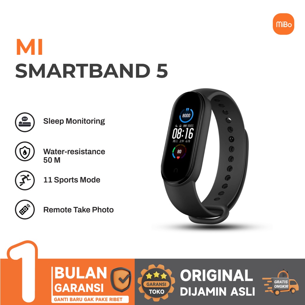 MI Smart Band 7 AMOLED 1.62inch - Jam Mi Smartband 7 SpO2 Global version