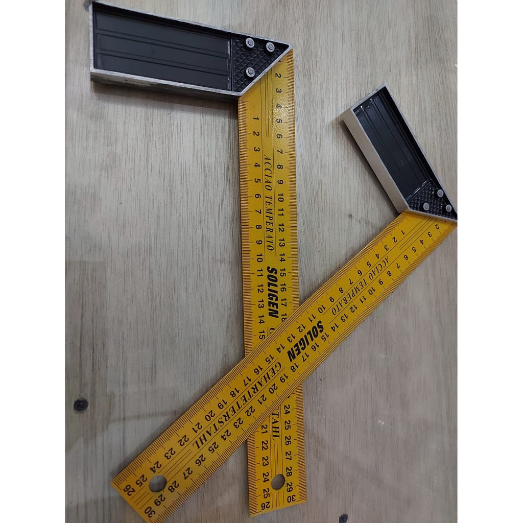 

PENGGARIS SIKU L / PENGGARIS SIKU TUKANG TEBAL 30 cm SOLIGEN ORIGINAL