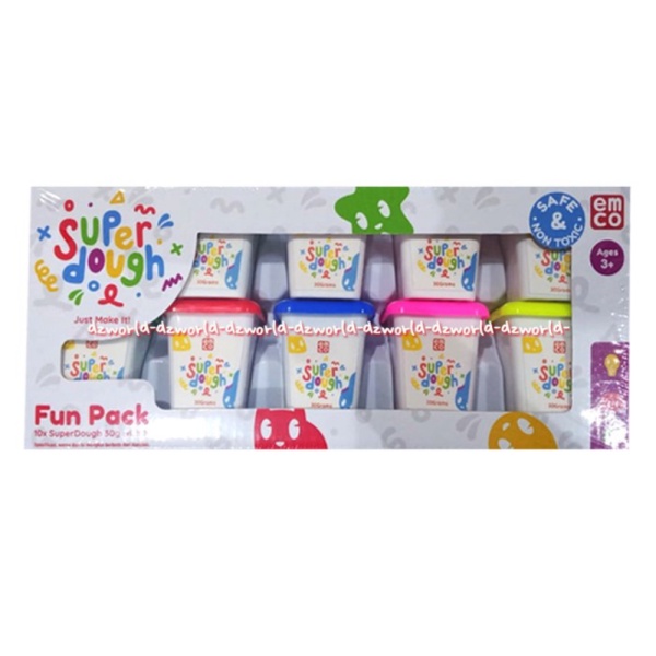 

Emco Super Dough Fun Pack Isi 10 Mainan Lilin Funpack Mainan Edukasi Diskon