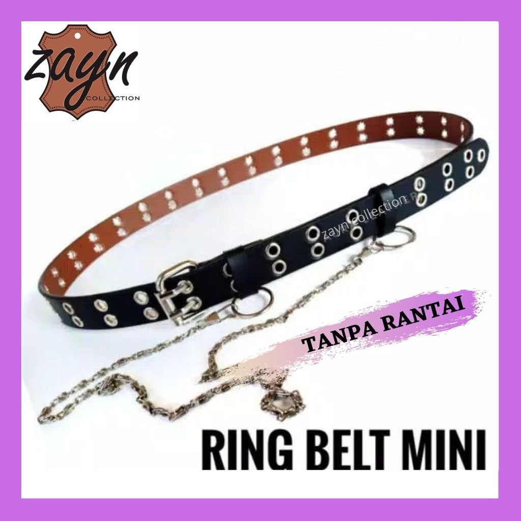 Ikat Pinggang Wanita Ring Sabuk Cewek Korea Gesper Ring Women Belt Dua Lubang Panjang 110cm