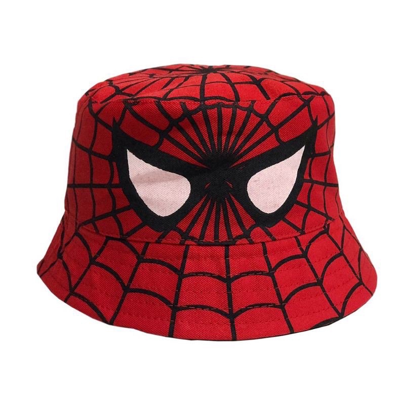 Topi Bucket anak laki laki Bucket Anak Sablon Karakter Spiderman Bucket Anak Full Print