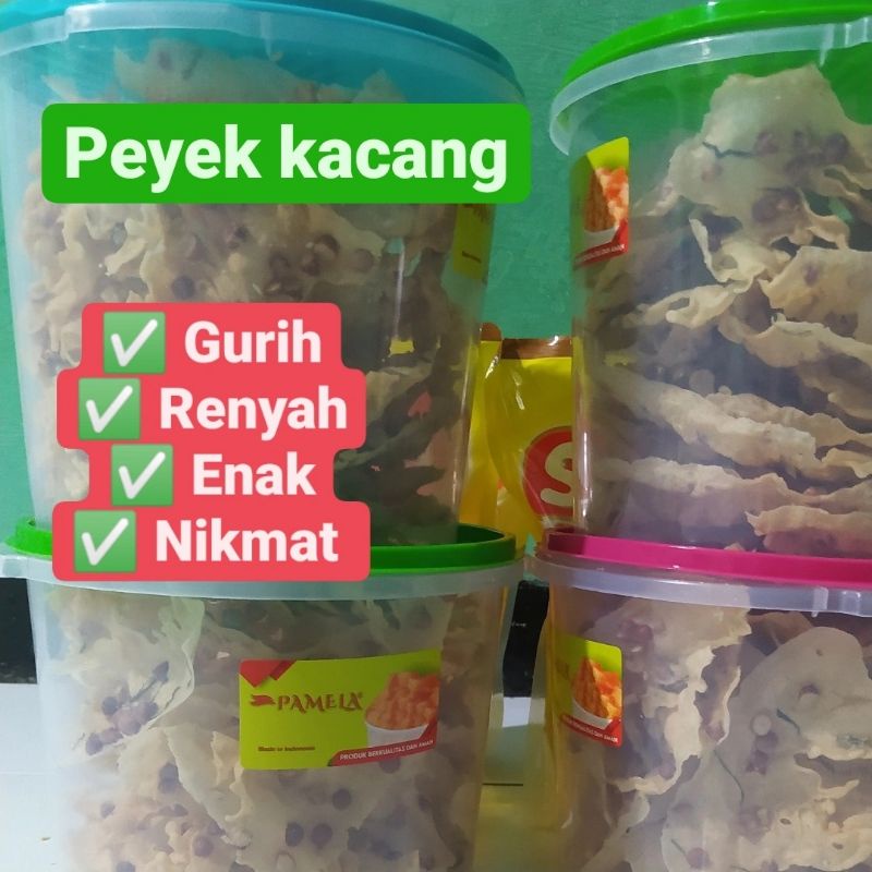 

Peyek Kacang ukuran toples 5 liter