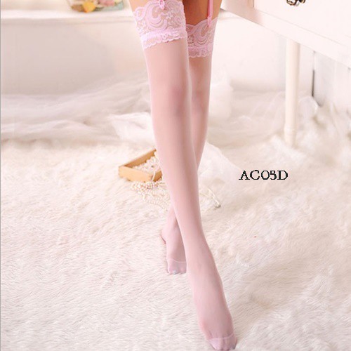 [READY STOCK] LINGERIE STOCKING BODYSUIT TRANSPARAN PINK AC05D