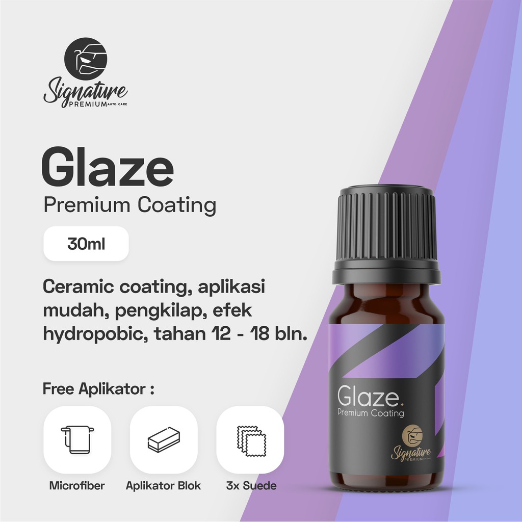 Jual Glaze Premium Coating ( Nano Ceramic Coating 9H ) by Signature