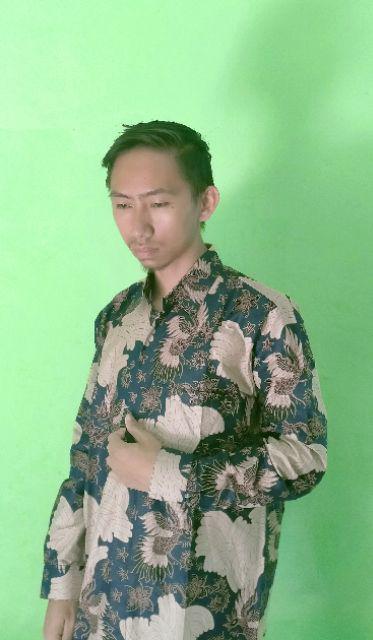 Bisa Cod Kemeja Batik Kembang Kenongo Nang Njero Guo. Bac088