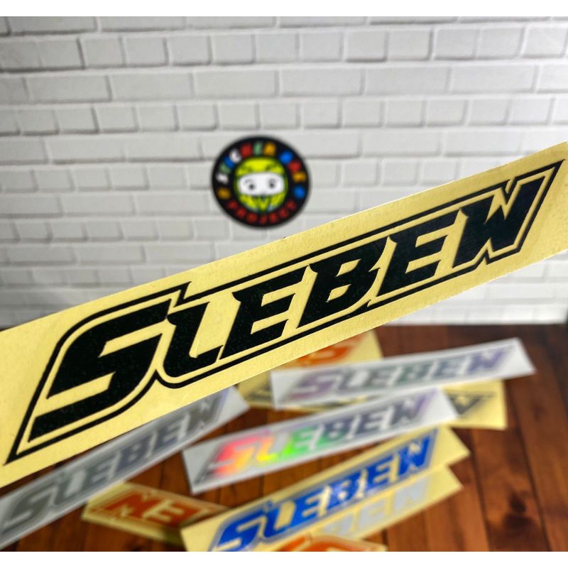 Sticker slebew Sticker Cutting viral motor helm matic bahan reflektive 1pcs acc stiker anti air SLEBEWW