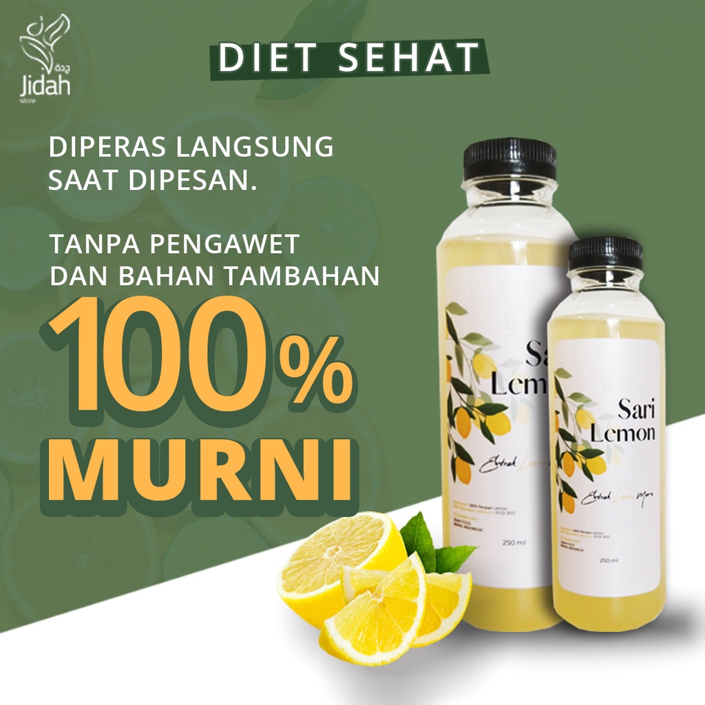 Sari Lemon 250ml asli untuk diet tanpa pengawet extrak lemon perasan lemon perasan jeruk lemon minuman lemon diet minuman diet sehat air perasan lemon