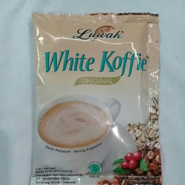 

LUWAK WHITE KOFFIE - white coffe original kopi instant 20 gram