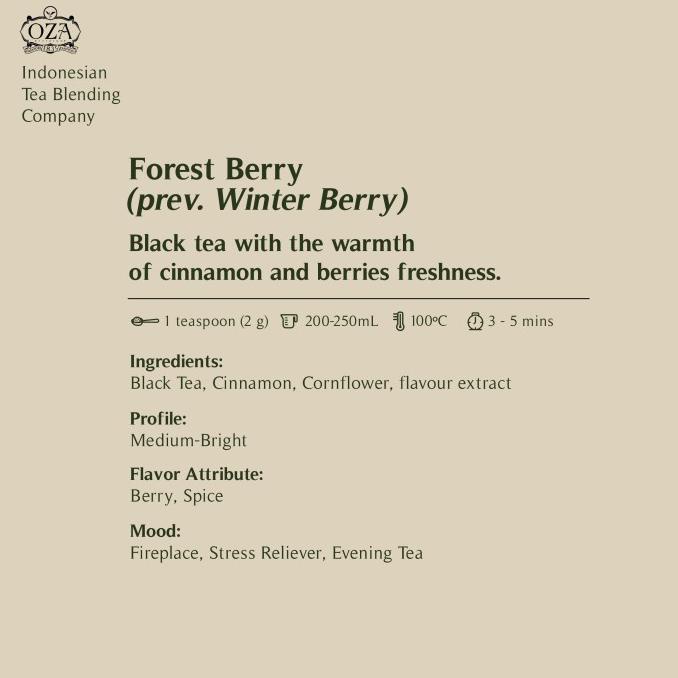 

[[BISA COD]] OZA Tea - Forest Berry | Black Tea | 40 gram (20 cups) CUCI GUDANG Kode 1001