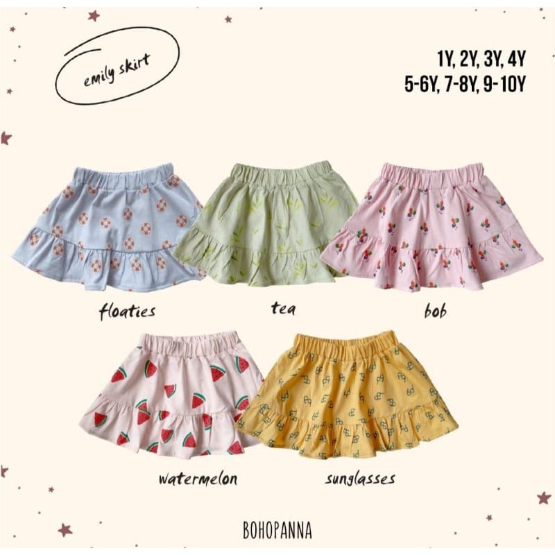 BOHOPANNA - EMILY SKIRT -  ROK ANAK BOHO -ROK ANAK -ROK BAYI