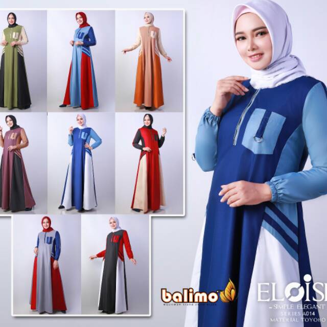 Eloise Ori Balimo Takana Dress muslim gamis abaya casual syari harga promo