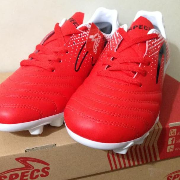 Hanya disini, Sepatu Bola Specs Stardust 19 FG Emperor Red White 100862 Original ,,,,,..