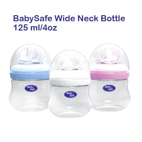 Makassar ! Bottle / Botol Susu Baby Safe Wide Neck WN0 125 /260 ml