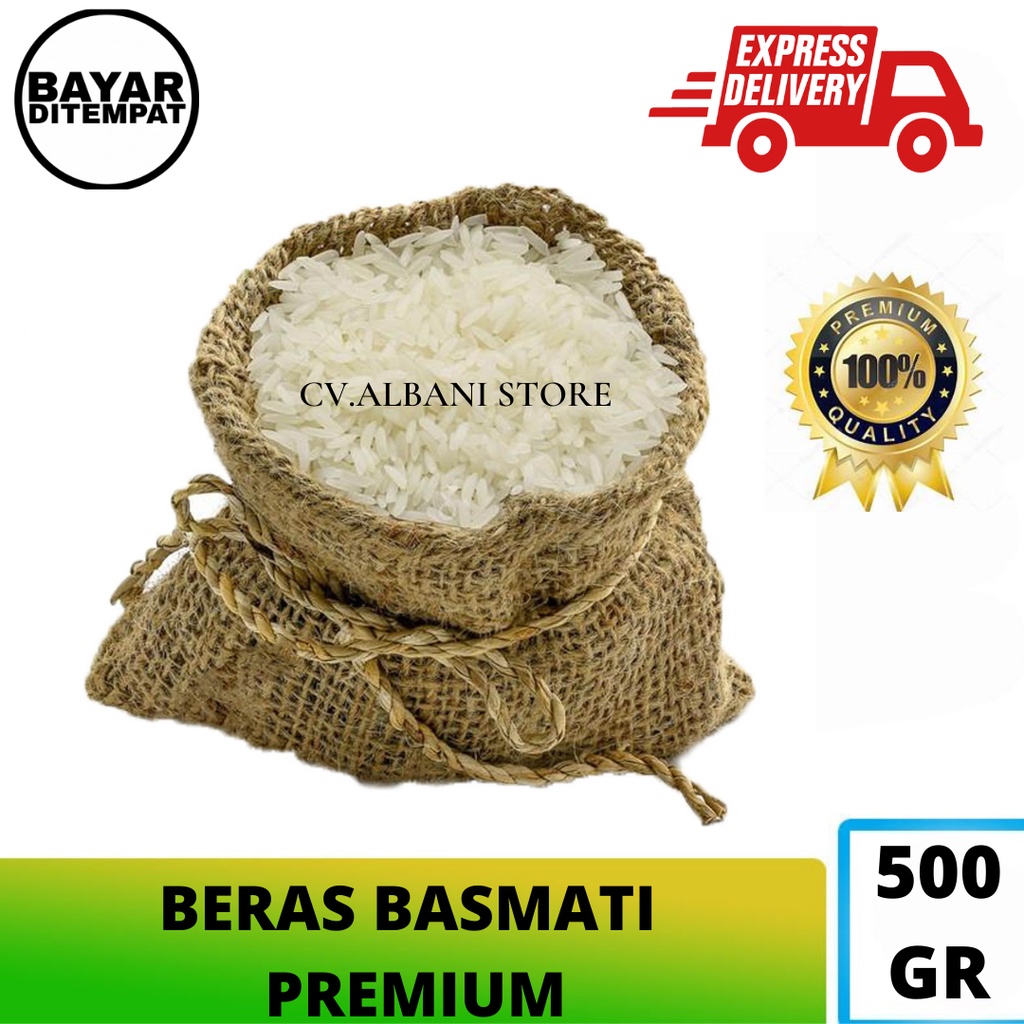 

[ COD ] Beras Basmati Premium Abukas 500 gram / Beras India / Nasi Kebuli