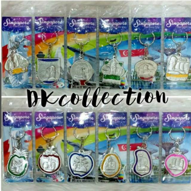 Gantungan kunci Singapura gantungan kunci Singapore souvenir